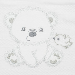 Dojčenská súprava do pôrodnice New Baby For Sweet Bear biela biela #5