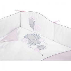 3-dielne posteľné obliečky Belisima Ballons 90/120 ružové #2