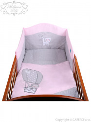 3-dielne posteľné obliečky Belisima Balón 100x135 ružové