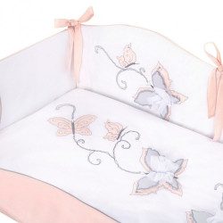 3-dielne posteľné obliečky Belisima Butterfly 100/135 ružové #2
