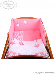3-dielne posteľné obliečky Belisima Hviezdička 90/120 ružové