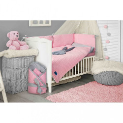 3-dielne posteľné obliečky Belisima Králiček 100/135 ružovo-sivé #2