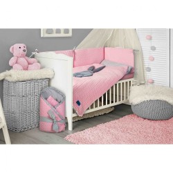 3-dielne posteľné obliečky Belisima Králiček 90/120 ružovo-sivé #2
