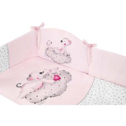 3-dielne posteľné obliečky Belisima LOVE 90/120 ružové #2