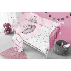 3-dielne posteľné obliečky Belisima LOVE 90/120 ružové #3