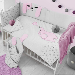 3-dielne posteľné obliečky Belisima Lovely Puppy 100/135 ružové #2