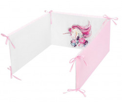 3-dielne posteľné obliečky Belisima Unicorn 100/135 ružová #1