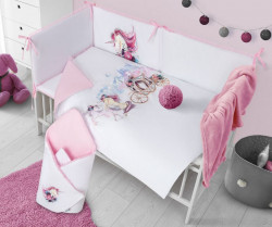3-dielne posteľné obliečky Belisima Unicorn 100/135 ružová #2