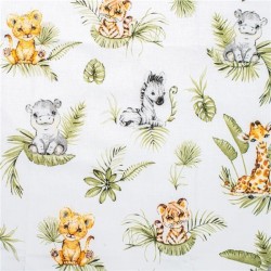 3-dielne posteľné obliečky New Baby 100/135 cm Jungle biela #3