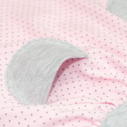 Dojčenské šatôčky s krátkym rukávom New Baby Summer dress ružovo-sivé ružová #3