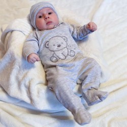 Dojčenská súprava do pôrodnice New Baby For Sweet Bear béžová béžová #8