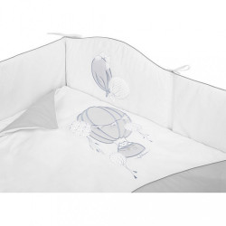 5-dielne posteľné obliečky Belisima Ballons 100/135 sivé #2
