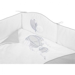 5-dielne posteľné obliečky Belisima Ballons 90/120 sivé #2