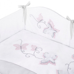 5-dielne posteľné obliečky Belisima Butterfly 90/120 sivé #3