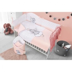 5-dielne posteľné obliečky Belisima Cute Mouse 90/120 ružové #4