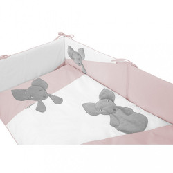 5-dielne posteľné obliečky Belisima Mouse 90/120 ružové #2