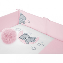 5-dielne posteľné obliečky Belisima Teddy Bear 100/135 ružové #2