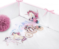 5-dielne posteľné obliečky Belisima Unicorn 100/135 ružová #2