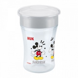 Detský hrnček Magic NUK Cup Mickey Mouse (8+ m.) 360 ° 230 ml béžová