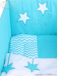 6-dielne posteľné obliečky Belisima Hviezdička 100x135 tyrkysové #2