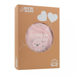 Dojčenská súprava do pôrodnice New Baby For Sweet Bear ružová ružová #6