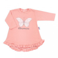 Dojčenské šatôčky s čiapočkou-turban New Baby Little Princess ružové ružová #1
