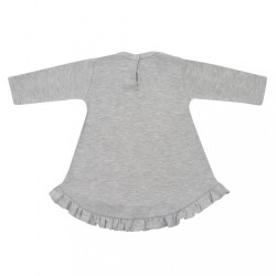Dojčenské šatôčky s čiapočkou-turban New Baby Little Princess sivé sivá #2