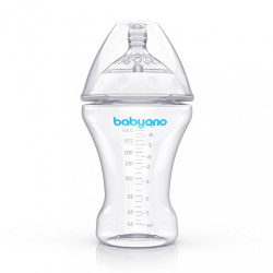 Antikoliková fľaša Baby Ono 260 ml transparentná