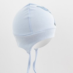 Bavlnená dojčenská čiapočka New Baby Happy Elephant blue modrá #1