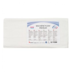 Bavlnené plienky NEW BABY 70x80 cm PREMIUM 10 ks biela #1