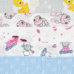 Bavlnené plienky s potlačou NEW BABY 60x80 cm STANDARD 10 ks podľa obrázku #4