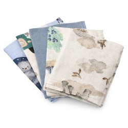 Bavlnené plienky s potlačou NEW BABY 60x80 cm STANDARD  BOY 5 ks podľa obrázku