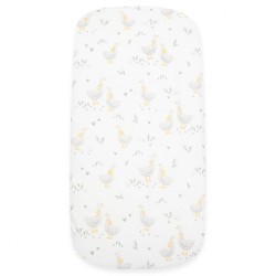 Bavlnené prestieradlo do kočíka New Baby Husičky 35x75 cm biela