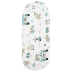 Bavlnené prestieradlo do kočíka New Baby Safari II 35x75 cm zelená