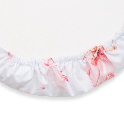 Bavlnené prestieradlo do kočíka New Baby Víly 35x75 cm ružová #2