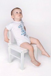 Body s potlačou New Baby Brave boy modré #2