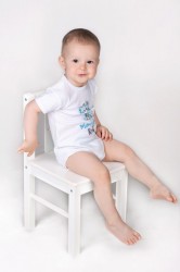 Body s potlačou New Baby Brave boy modré #3