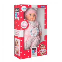 Česky hovoriaca a spievajúca detská bábika PlayTo Júlia 46 cm ružová #6