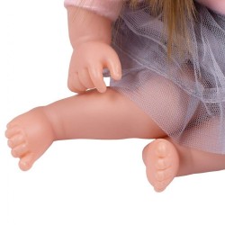 Česky hovoriaca a spievajúca detská bábika PlayTo Nina 46 cm sivá #5