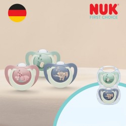 Cumlík NUK First Choice Night 6-18m 2 ks Hippo/Koala zelená #3