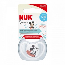 Cumlík Space NUK 6-18m Disney Mickey Mouse červená #1