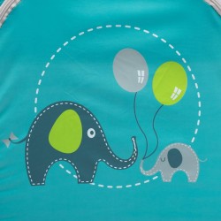 Detská cestovná postieľka Baby Mix Slony Blue modrá #2
