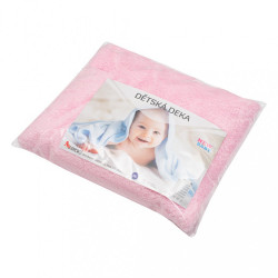 Detská deka New Baby 90x80 ružová #3