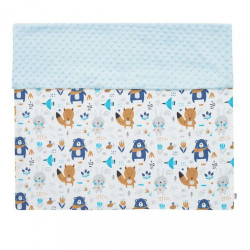 Detská deka z Minky New Baby Medvedíkovia modrá 80x102 cm #2