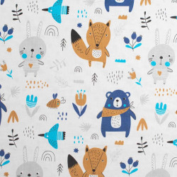 Detská deka z Minky New Baby Medvedíkovia modrá 80x102 cm #3