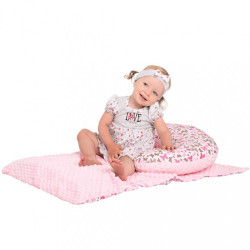 Detská deka z Minky New Baby Medvedíkovia ružová 80x102 cm #6