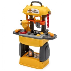 Detská dielňa s náradím 3 v 1 BABY MIX Žltá