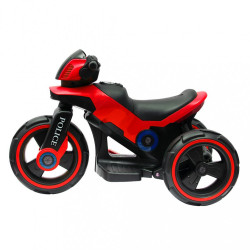 Detská elektrická motorka Baby Mix POLICE červená #1