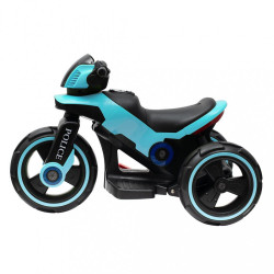 Detská elektrická motorka Baby Mix POLICE modrá #1