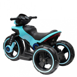 Detská elektrická motorka Baby Mix POLICE modrá #2